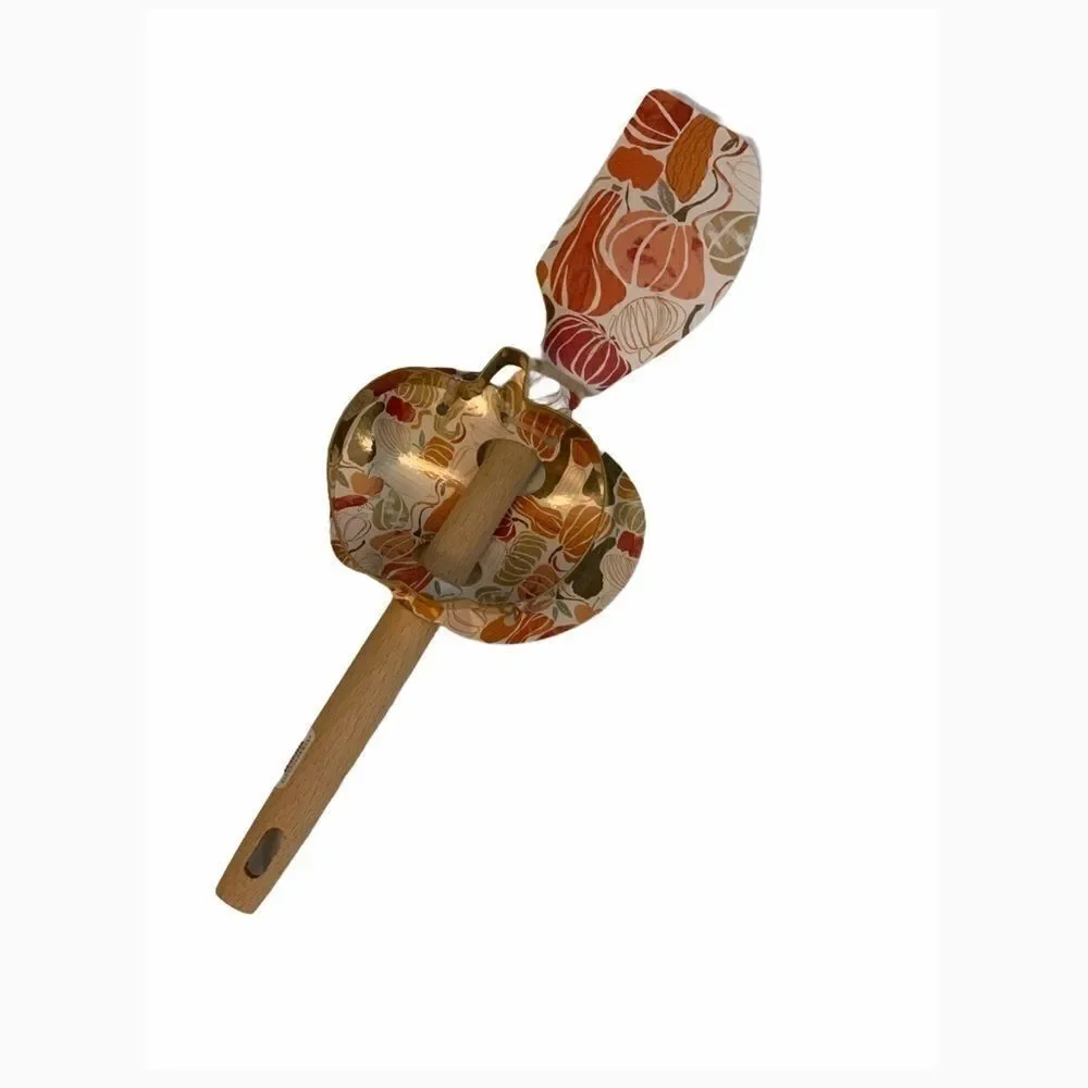 Anthro Pumpkin Spatula and Cookie Cutter Set